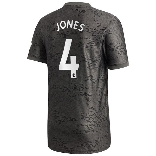 Camiseta Manchester United NO.4 Jones Segunda Equipación 2020-2021 Negro